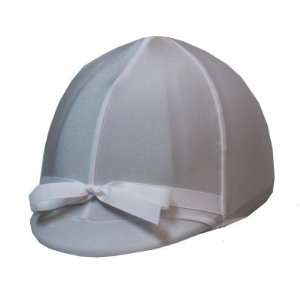  Equestrian Riding Helmet Cover   White