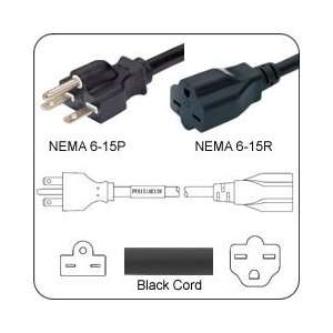 PF61514E120 Extension Power Cord NEMA 6 15 Plug to NEMA 6 15 Connector 
