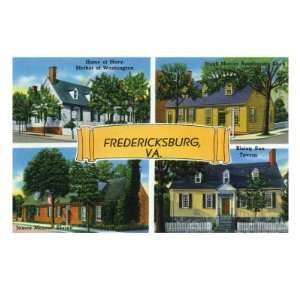  Fredericksburg, Virginia, Famous Scenes of the City Giclee 