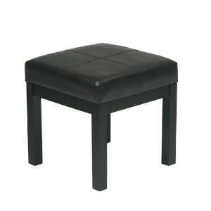   Metro Collection Square Bench with Faux Leather MET301