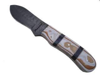 Pioneer Custom Made Damascus Steel Hunting Knife New,With Paka Wood, 9 
