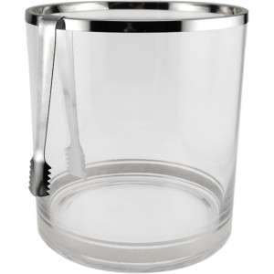 Colin Cowie Glass Ice Bucket with Tongs – 1.98 gal 844296036479 