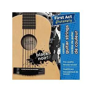  First Act Discovery Boys Guitar Strings   Black Toys 
