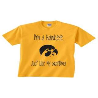 Iowa Hawkeye Like My Grandma T Shirt 137   Gold  