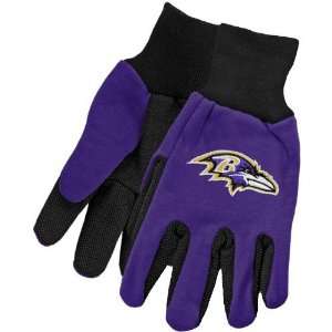  NFL McArthur Baltimore Ravens Two Tone Utility Gloves 