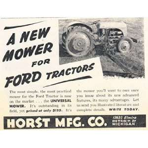    Print Ad 1944 Ford Tractors A New Mower Horst Mfg Books