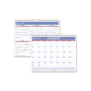 wall calendar offers a one page per month format that ranges 12 months 