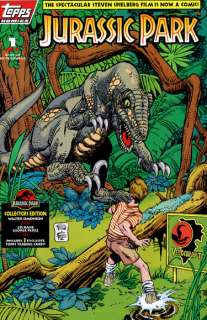 JURASSIC PARK #1 Gil Kane·G.Perez · w/3 Trd.Cards·TOPPS  