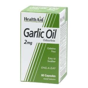  Health Aid Garlic Oil 2mg (odourless) 60 Vegicaps Health 