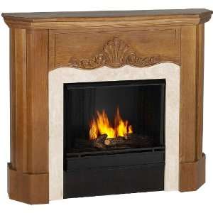  Gel Fuel Fireplace In Oak Real Flame Scott Shell 5395O 