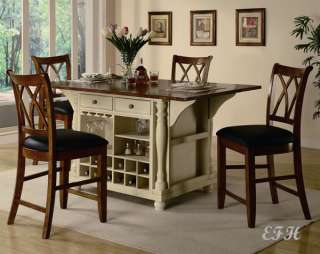 5PC VERONA KITCHEN ISLAND TABLE SET