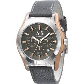 Armani Exchange Perforated Grey Dial Mens watch #AX2072