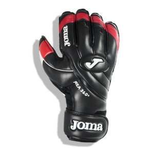 Joma AREA 360° Fingersave Protection Goalkeeper Gloves (Black/Red 
