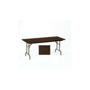   thick Fixed Height Folding Table   Black Granite Top