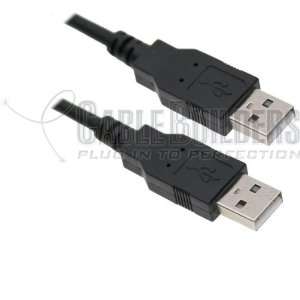 com Cable Builders 6FT USB 2.0 Cable Type A Male to Male Black Cheap 