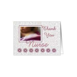  Thank You Nurse   Baby with Pink Blanket Card Health 
