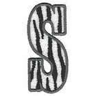 ZEBRA PRINT LETTER Embroidered Iron on Patch items in Shesthecrafty1 