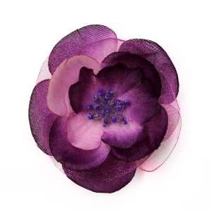  Camellia Fabric Flower Hat Hair Clip & Pin Brooch F11001 Beauty