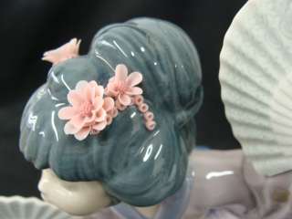 Lladro Madame Butterfly Geisha Figurine Retired #4991  