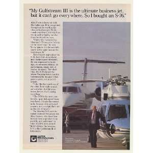  1984 Allen Paulson Gulfstream III Sikorsky S 76 Helicopter 
