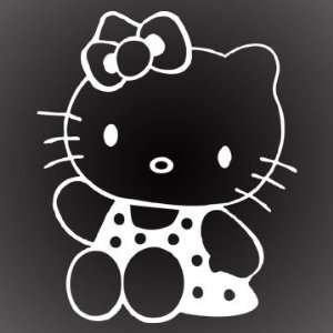 HELLO KITTY SITTING DECAL STICKER 6X5