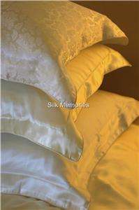 One New Luxury 100% SILK Pillowcase With BORDER Bedding  