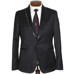 John Varvatos Black Tuxedo Jacket 40R Made In Italy 50