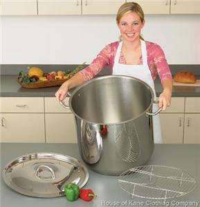 Precise Heat™ Surgical Stainless Steel 65qt Stock Pot  