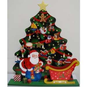   Holiday Offerings Santa Claus and Christmas Tree Advent Calendar Home