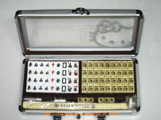 Sanrio Hello KITTY Mini Size Portable Mahjong Game Set  