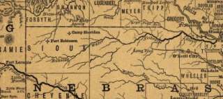 1882 Railroad map of northern & western States  
