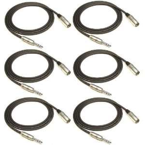   KIRLIN 3 FT MALE XLR to 1/4 TRS PRO CABLE 3 MP483 Electronics