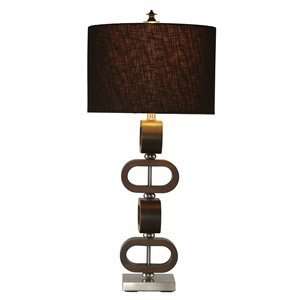    Bassett Mirror L2329T Wood Hoops Table Lamp