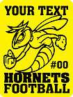 hornets decal sports mascot football baseball school 9 x 12 aluminum 
