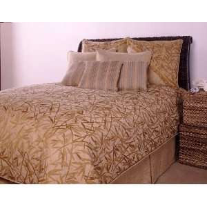 7pc Southern Textiles Pacifica Golden Brown Queen Bedding Bed in a Bag 