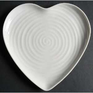  Portmeirion Sophie Conran White 9 Heart Plate, Fine China 