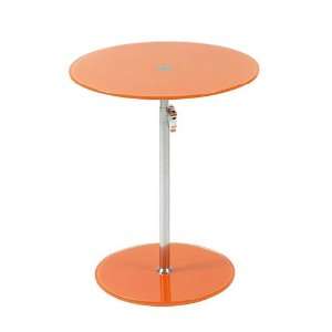  Rafaella Round Adjustable Side Table (Orange) Office 