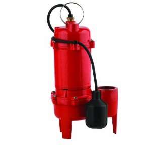 Red Lion RL WC50TA 1/2 HP 5600 GPH Sewage Pump with Tethered Switch 