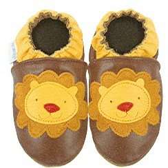  Robeez Lion II Chestnut Brown Soft Sole Baby Shoes 12 18 