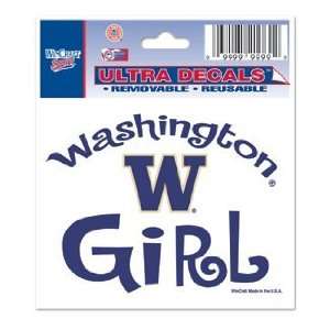  Washington Huskies Decal Girl  Set of 2 Sports 