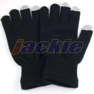 Black TouchScreen Unisex Winter Glove Gloves For iPhone Smartphone 