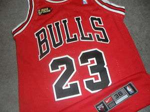 Air Michael Jordan Nike Chicago Bulls NBA Finals Authentic Game Jersey 