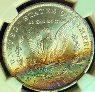 This coin is unique due to its natural color toning.