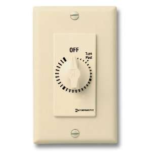  Intermatic FD34H 4 Hour Spring Loaded Wall Timer, Ivory 