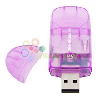 For USB 2.0 SD MMC T Flash Memory Card Reader Pen Drive  