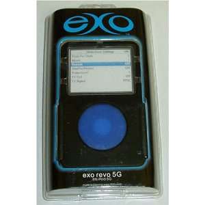  Exo iPod 5G Black & Blue Revo Slip On Case with Extras 