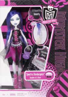 Monster High Spectra Vondergeist Doll +Ferret Rhuen NEW  