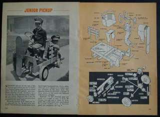 Junior Pickup Pedal Powered 1969 HowTo PLANS Belt Drive  