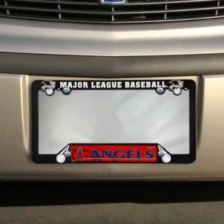 Los Angeles Angels of Anaheim Black Plastic License Plate Frame  