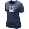 Nike MLB Local T Shirt   Womens   Rays   Navy / Light Blue